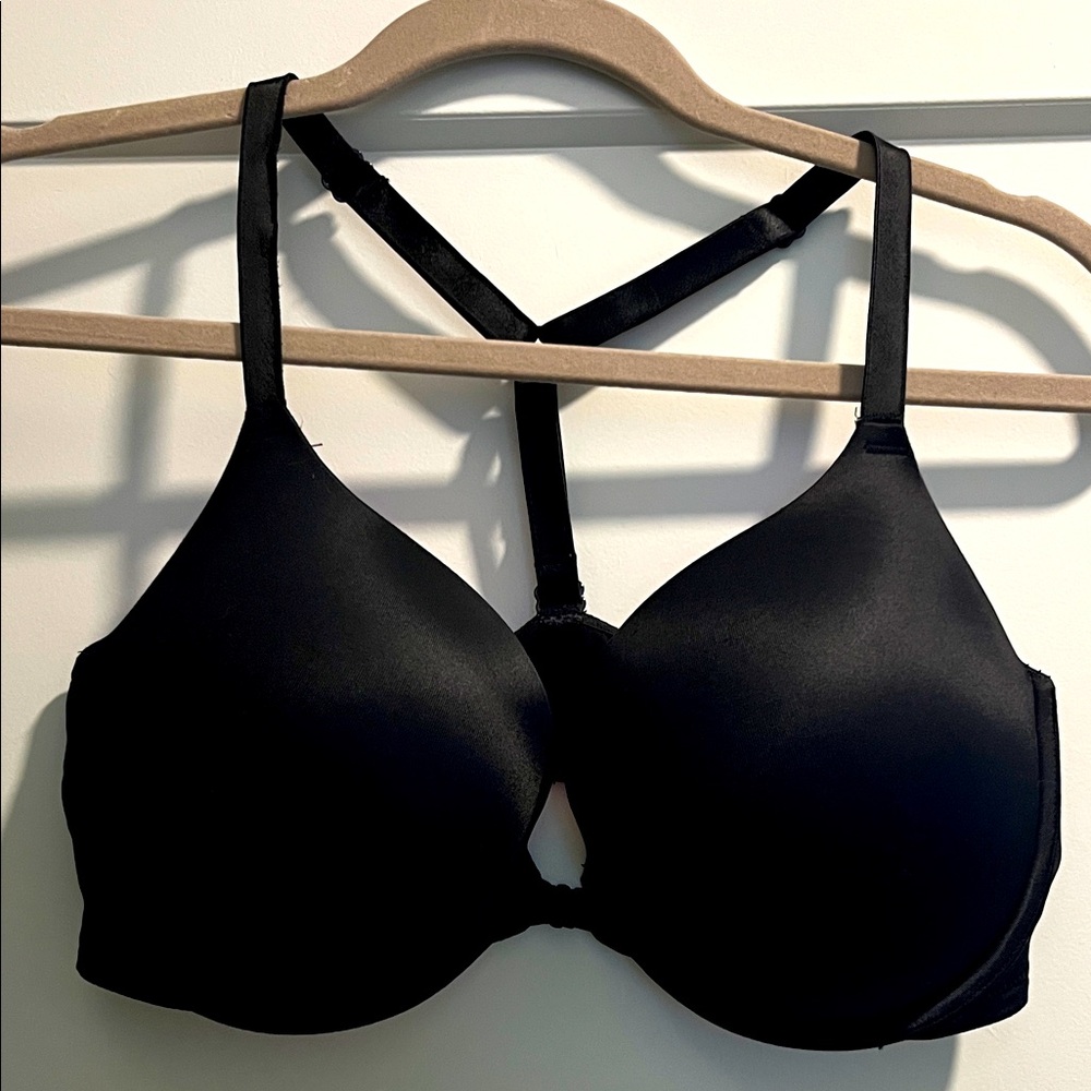 PINK Victoria's Secret Black t-strap Bra 36DD